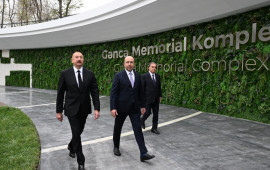 Prezident İlham Əliyev Gəncə Memorial Kompleksinin açılışında iştirak edib  FOTO
