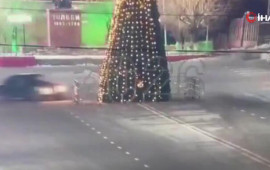 Drift edib "Yeni il ağacı"nı vurdu 