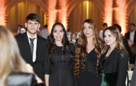 Leyla Əliyeva və Arzu Əliyeva ilin idman yekunları ilə bağlı qala mərasimində iştirak ediblər 