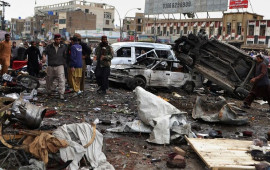 Pakistanda hərbi qərargah qarşısında partlayış  Ölənlər və yaralananlar var