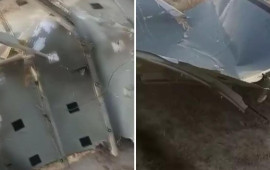 Qəzaya uğrayan təyyarədən geriyə qalanlar 