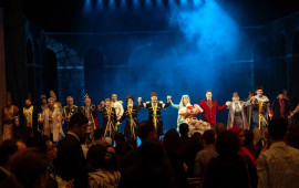 Amaliya Pənahova Dram Teatrda “Xurşidbanu Natəvan”la yad edildi  VİDEO  FOTO