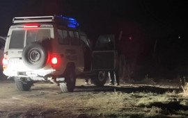 Qəza yerində axtarışxilasetmə işləri davam etdirilir