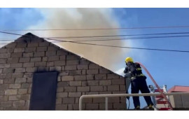 Bakıda güclü yanğın