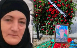 Qətlə yetirilən əsgərin anası qəzada &Ouml;LD&Uuml;