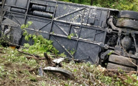 Ermənistanda avtobusu qəzası  18 nəfər xəsarət alıb