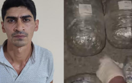 Səbail rayonunda narkokuryer saxlanıldı: 10 kq marixuana aşkarlandı 