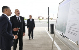 Prezident “BakuBus” MMCnin Gəncə Avtoparkının açılışında iştirak edib  FOTO