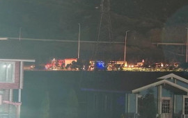 Bakı dairəvi yolda nəqliyyat vasitəsi yandı, sıxlıq yarandı 