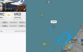 Moskvaya u&ccedil;an təyyarə qəza siqnalı verdi  Eniş edə bilmir 