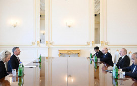 Prezident İlham Əliyev “ExxonMobil” şirkətinin vitseprezidentini qəbul edib  FOTO