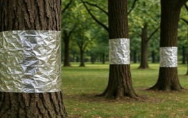 Bağınızdakı ağacların g&ouml;vdəsinə al&uuml;minium folqa b&uuml;k&uuml;n