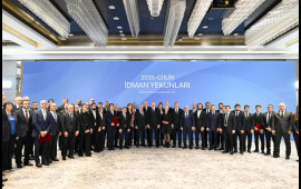 Prezident 2025ci ilin idman yekunlarına həsr olunan mərasimdə iştirak edib