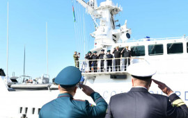 Rusiyanın sərhəd gəmisi Bakı limanında  FOTO