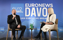 Prezident Davosda &ldquo;Euronews&rdquo; televiziyasına m&uuml;sahibə verib  FOTO