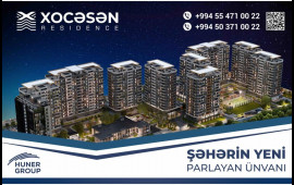 Huner Groupdan Bakıya dəyər qatan yeni layihə: Xocəsən Residence  VİDEO  FOTO