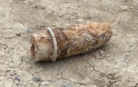 Sumqayıtda partlamamış top mərmisi tapıldı