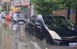 Batumini su basdı  VİDEO