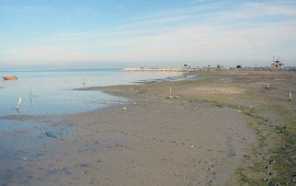 Xəzərin suyu &ccedil;əkilir  &Uuml;zə &ccedil;ıxan ərazilərdə nəsə tikiləcək?