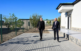 İlham Əliyev Zəngilanın Ağalı kəndinin 2ci mərhələsinin və Məmmədbəyli kəndinin açılışlarında iştirak edib