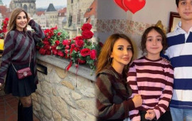 Oğlunun 18 yaşını Praqada qeyd etdi  FOTO