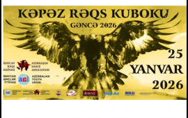 Gəncədə Rəqs FestivalıM&uuml;sabiqəsi "Kəpəz Rəqs Kuboku 2026" ke&ccedil;iriləcək