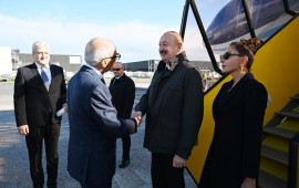 İlham Əliyev Danimarkaya səfər edib 